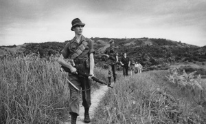Scot Guards in1950s Malaya | Source: Getty Images Photographed By: Haywood Magee